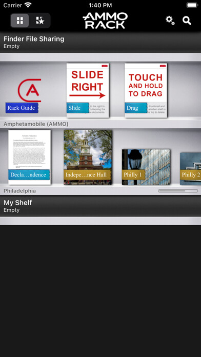 Emulate iPhone app AMMO Rack using MyAndroid