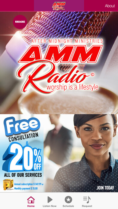 Emulate iPhone app AMM Radio using MyAndroid
