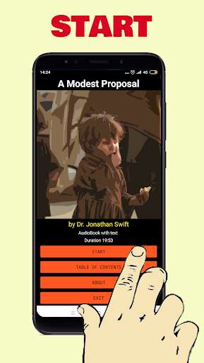 Run android online APK A Modest Proposal - Audiobook With Text from MyAndroid or emulate A Modest Proposal - Audiobook With Text using MyAndroid