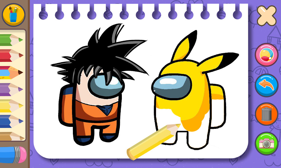 Run android online APK Among Us Coloring Book: 2d/3d from MyAndroid or emulate Among Us Coloring Book: 2d/3d using MyAndroid