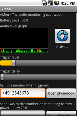Emulate Android APK AMon (trial version)