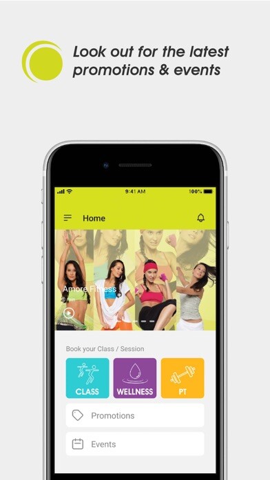 Emulate iPhone app Amore Fitness & Boutique Spa using MyAndroid Emulate iPhone app Amore Fitness & Boutique Spa using MyAndroid