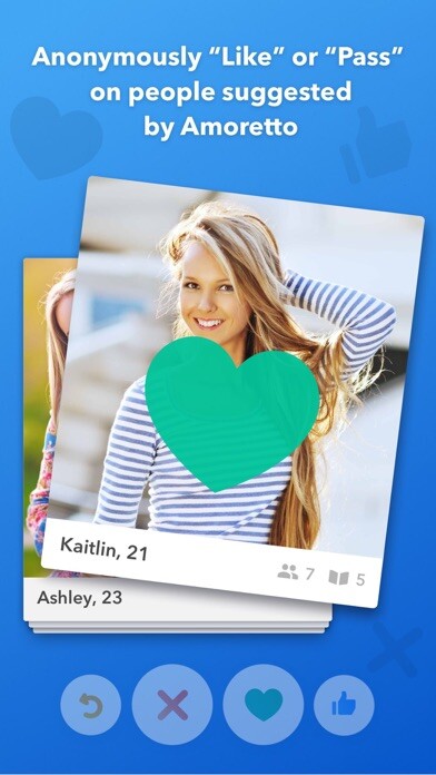 Emulate iPhone app Amoretto: Meet, Chat, Mingle using MyAndroid