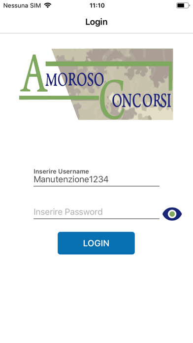 Emulate iPhone app Amoroso Concorsi using MyAndroid
