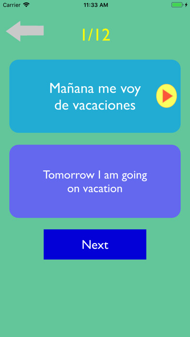 Emulate iPhone app Amo Spanish - Learn language using MyAndroid Emulate iPhone app Amo Spanish - Learn language using MyAndroid