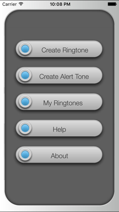 Emulate iPhone app a MP3 2 Ringtone Free using MyAndroid