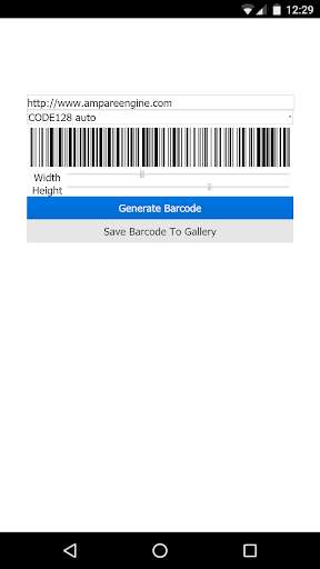 Run android online APK Ampare Barcode Creator Free from MyAndroid or emulate Ampare Barcode Creator Free using MyAndroid