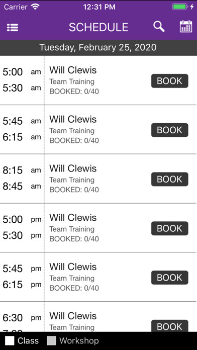 Emulate iPhone app AMP FITNESS STUDIO using MyAndroid