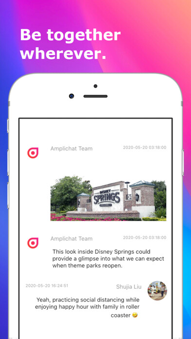 Emulate iPhone app Amplichat: Local Stories using MyAndroid