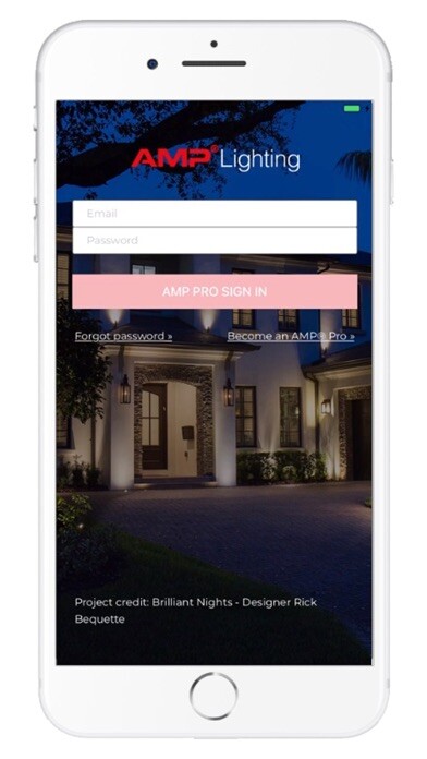 Emulate iPhone app AMP® Lighting for Pros using MyAndroid