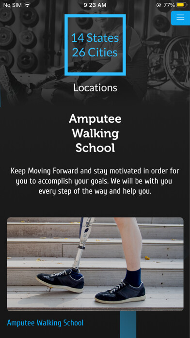 Emulate iPhone app Amputee Walking School using MyAndroid Emulate iPhone app Amputee Walking School using MyAndroid
