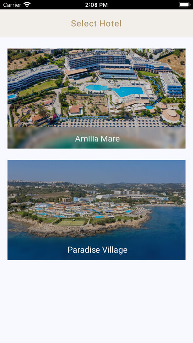 Emulate iPhone app AMPV Resorts using MyAndroid