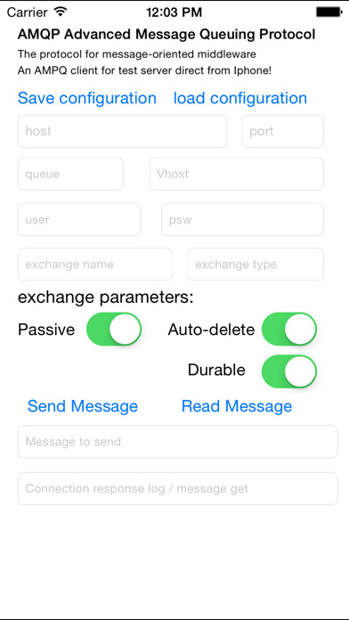 Emulate iPhone app AMQPclient using MyAndroid Emulate iPhone app AMQPclient using MyAndroid