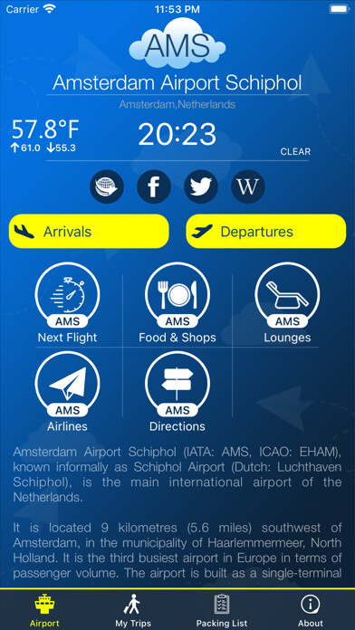 Emulate iPhone app Amsterdam Airport Info + Radar using MyAndroid Emulate iPhone app Amsterdam Airport Info + Radar using MyAndroid