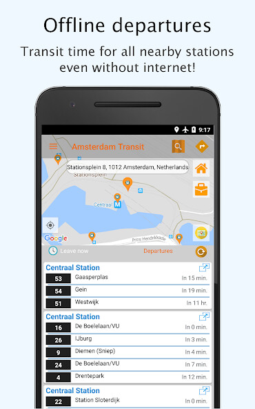 Run android online APK Amsterdam Transit: Offline GVB from MyAndroid or emulate Amsterdam Transit: Offline GVB using MyAndroid