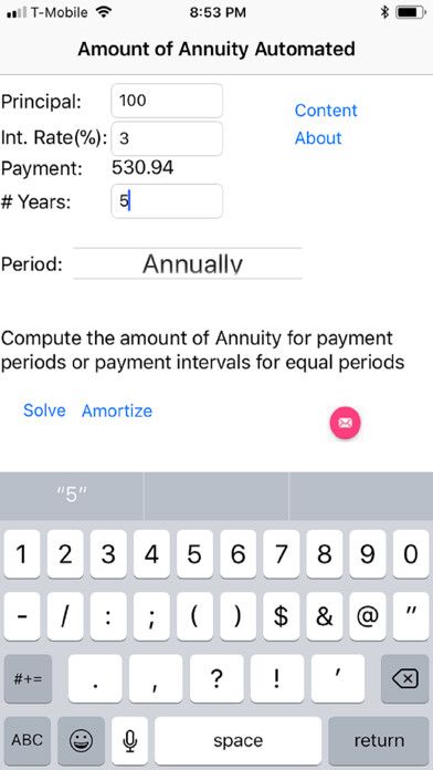 Emulate iPhone app AmtAnnuity using MyAndroid