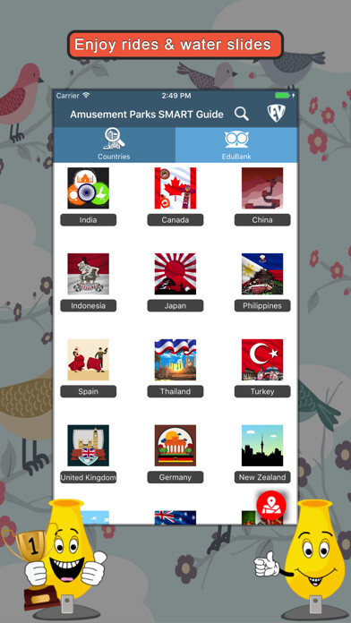 Emulate iPhone app Amusement Parks SMART Guide using MyAndroid Emulate iPhone app Amusement Parks SMART Guide using MyAndroid