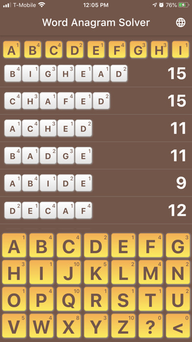 Emulate iPhone app Anagrams App using MyAndroid Emulate iPhone app Anagrams App using MyAndroid