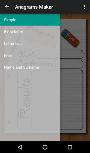 Run android online APK Anagrams Maker (English) from MyAndroid or emulate Anagrams Maker (English) using MyAndroid Run android online APK Anagrams Maker (English) from MyAndroid or emulate Anagrams Maker (English) using MyAndroid