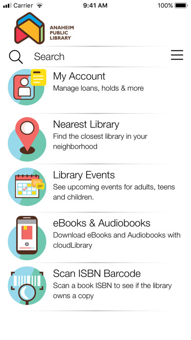 Emulate iPhone app Anaheim Public Library using MyAndroid Emulate iPhone app Anaheim Public Library using MyAndroid