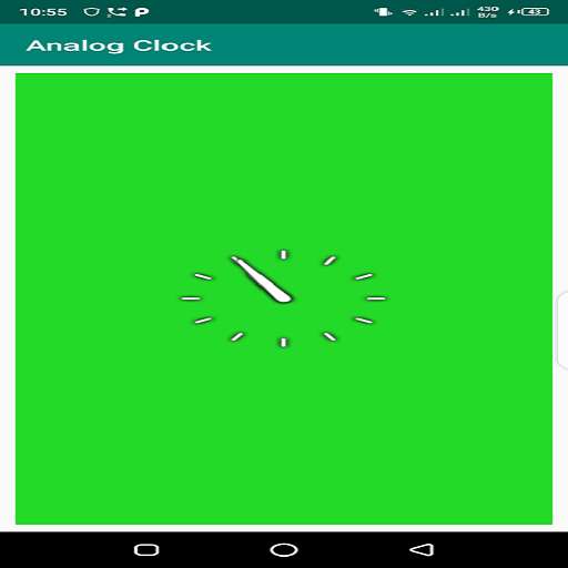 Run android online APK Analog Clock for any android from MyAndroid or emulate Analog Clock for any android using MyAndroid