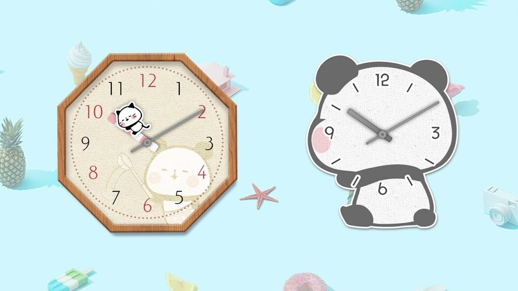 Run android online APK Analog Clock Mochi Mochi Panda from MyAndroid or emulate Analog Clock Mochi Mochi Panda using MyAndroid