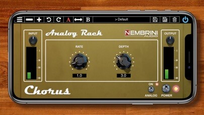 Emulate iPhone app Analog Rack Chorus using MyAndroid