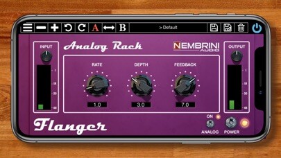 Emulate iPhone app Analog Rack Flanger using MyAndroid