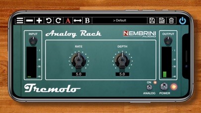 Emulate iPhone app Analog Rack Tremolo using MyAndroid