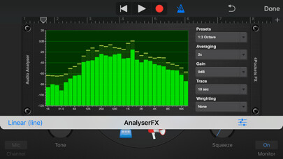 Emulate iPhone app Analyser & Tuner AUv3 Plugin using MyAndroid