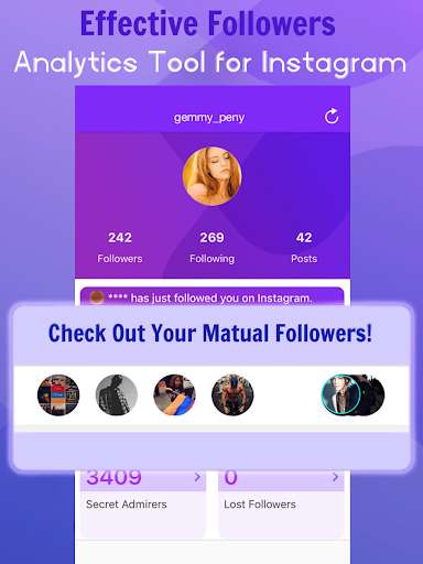 Run android online APK Analytics for Instagram - Followers Likes Reposts from MyAndroid or emulate Analytics for Instagram - Followers Likes Reposts using MyAndroid