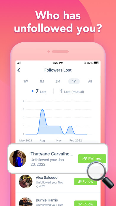 Emulate iPhone app Analyzer Plus-Followers Report using MyAndroid