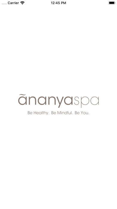 Emulate iPhone app Ananya Spa Seattle using MyAndroid