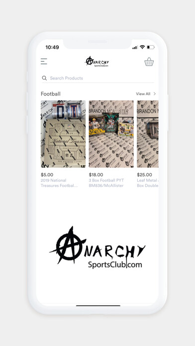 Emulate iPhone app Anarchy Sports Club Breaks using MyAndroid
