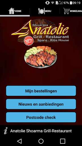 Run android online APK Anatolie Grill Restaurant Den Haag from MyAndroid or emulate Anatolie Grill Restaurant Den Haag using MyAndroid