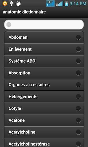 Run android online APK anatomie Dictionnaire from MyAndroid or emulate anatomie Dictionnaire using MyAndroid