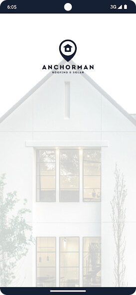 Emulate iPhone app Anchor Man Solar & Roofing using MyAndroid