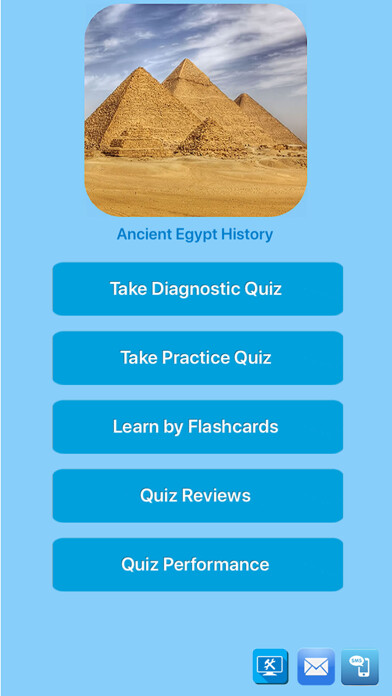 Emulate iPhone app Ancient Egyptians History Quiz using MyAndroid Emulate iPhone app Ancient Egyptians History Quiz using MyAndroid