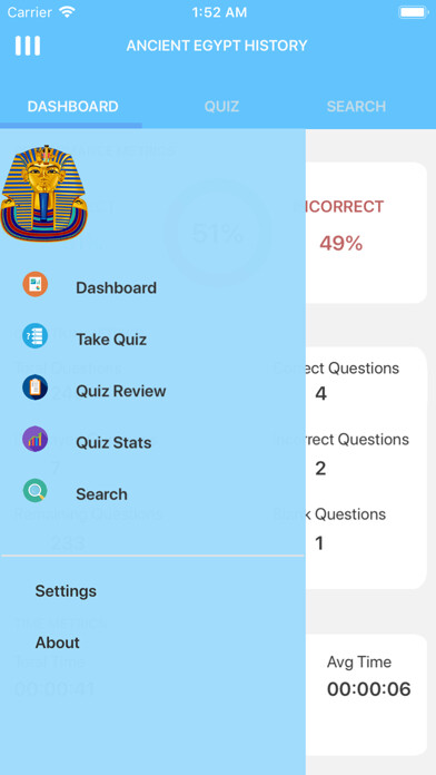 Emulate iPhone app Ancient Egypt Quizzes using MyAndroid Emulate iPhone app Ancient Egypt Quizzes using MyAndroid