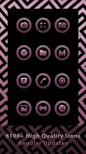 Run android online APK Ancient Greek Pink Icons from MyAndroid or emulate Ancient Greek Pink Icons using MyAndroid