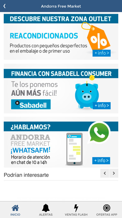 Emulate iPhone app Andorra Free Market using MyAndroid