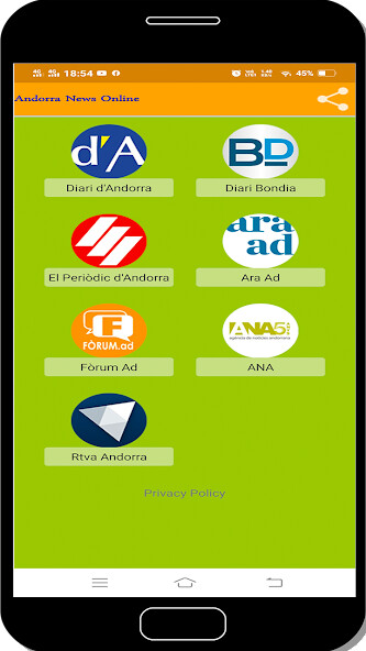 Run android online APK Andorra News Online from MyAndroid or emulate Andorra News Online using MyAndroid