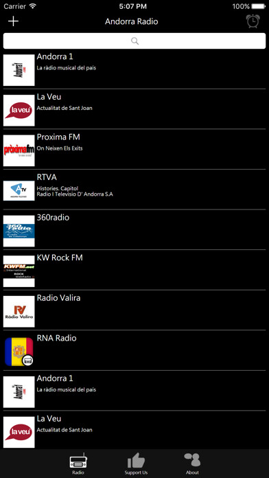 Emulate iPhone app Andorran Radio using MyAndroid