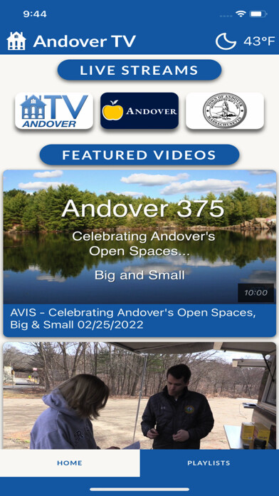Emulate iPhone app Andover TV using MyAndroid Emulate iPhone app Andover TV using MyAndroid