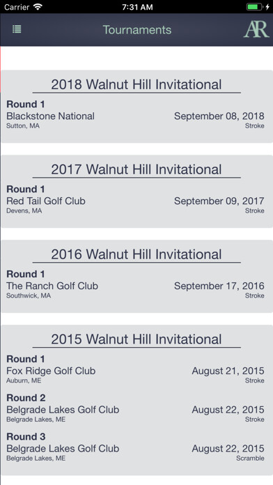 Emulate iPhone app Andrew Reid Golf using MyAndroid