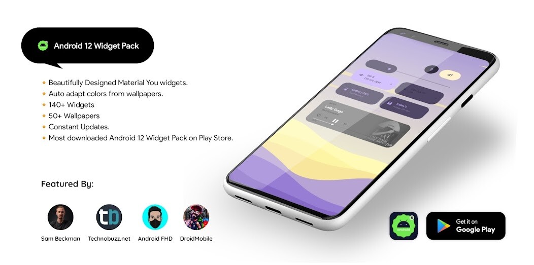 Run android online APK Android 12 Widget Pack from MyAndroid or emulate Android 12 Widget Pack using MyAndroid