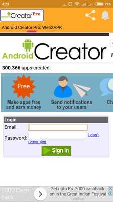 Emulate Android APK Android Creator Pro: Web2Apk Emulate Android APK Android Creator Pro: Web2Apk