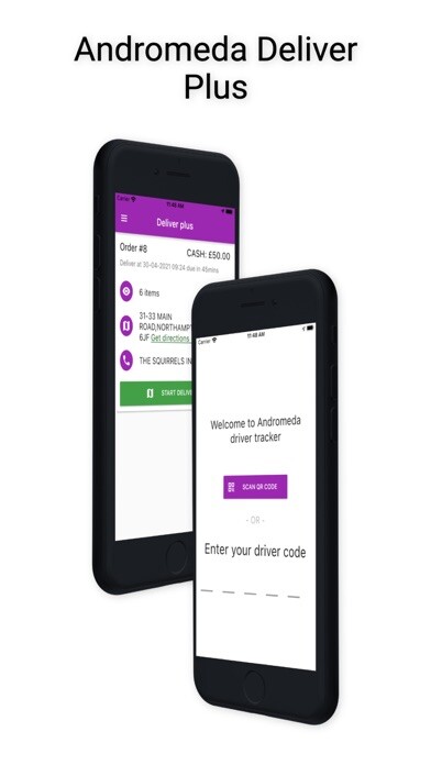 Emulate iPhone app Andromeda Deliver Plus using MyAndroid