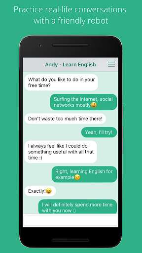 Run android online APK Andy - English Speaking Bot from MyAndroid or emulate Andy - English Speaking Bot using MyAndroid