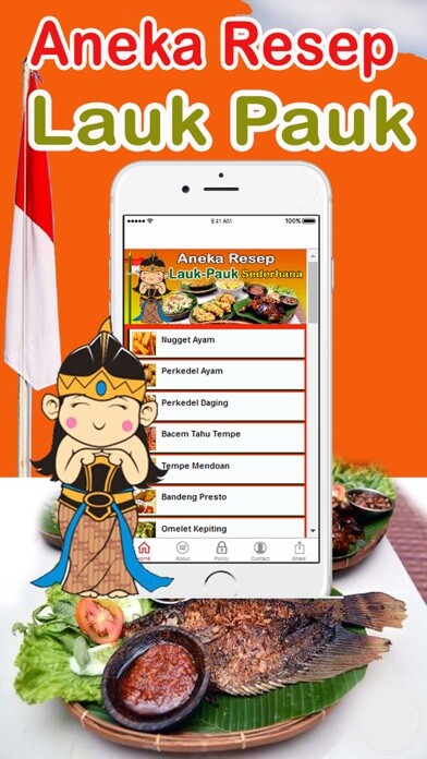 Emulate iPhone app Aneka Resep Lauk Pauk Sederhana using MyAndroid Emulate iPhone app Aneka Resep Lauk Pauk Sederhana using MyAndroid